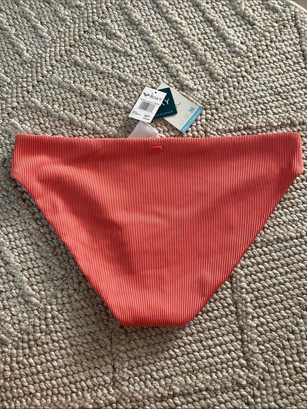 Roxy Coral Ribbed Bikini Bottom - Picture 3 of 5